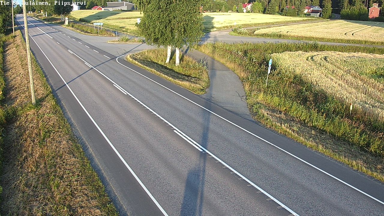 Weather Camera Image Road 86 Oulainen, Piipsjärvi, Oulainen, Pohjois-Pohjanmaa