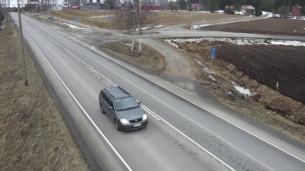 Weather Camera Image Road 86 Oulainen, Piipsjärvi, Oulainen, Pohjois-Pohjanmaa