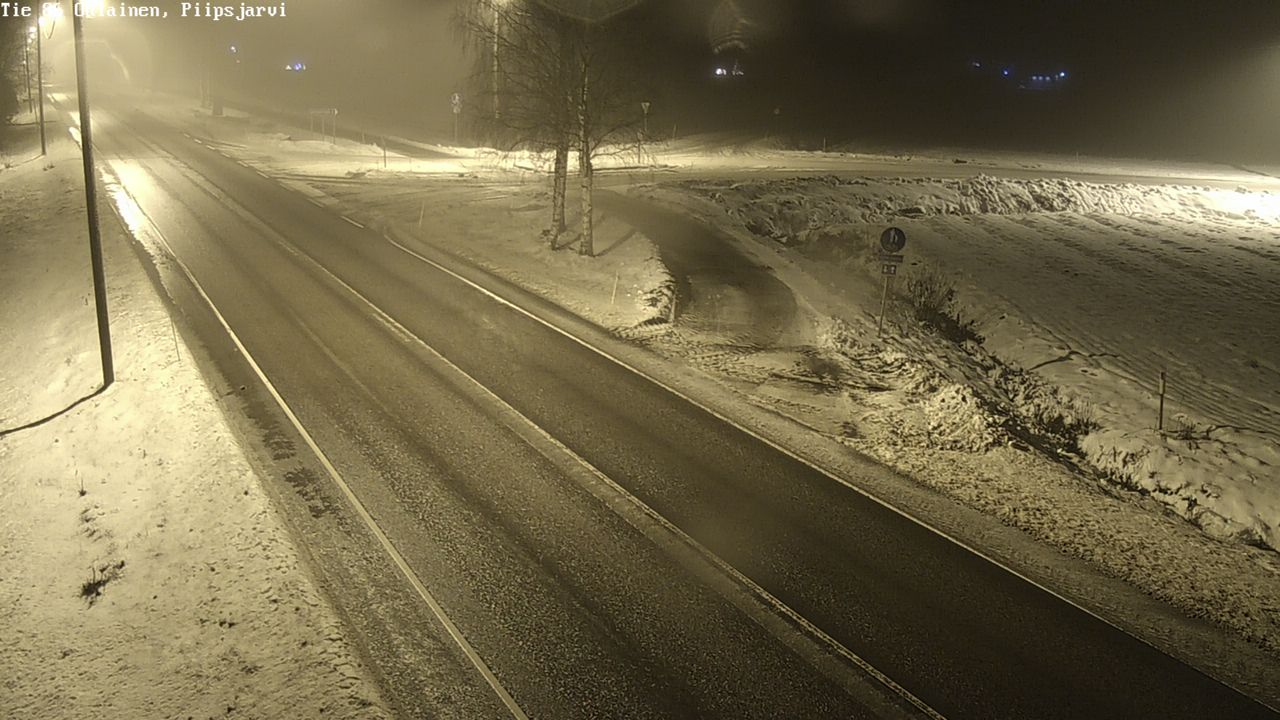 Weather Camera Image Road 86 Oulainen, Piipsjärvi, Oulainen, Pohjois-Pohjanmaa