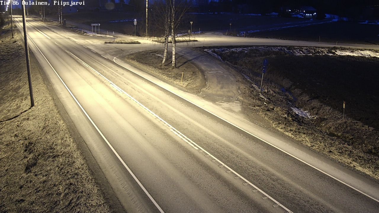 Weather Camera Image Väg 86 Oulais, Piipsjärvi, Oulainen, Pohjois-Pohjanmaa
