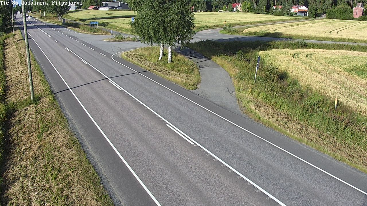 Weather Camera Image Road 86 Oulainen, Piipsjärvi, Oulainen, Pohjois-Pohjanmaa