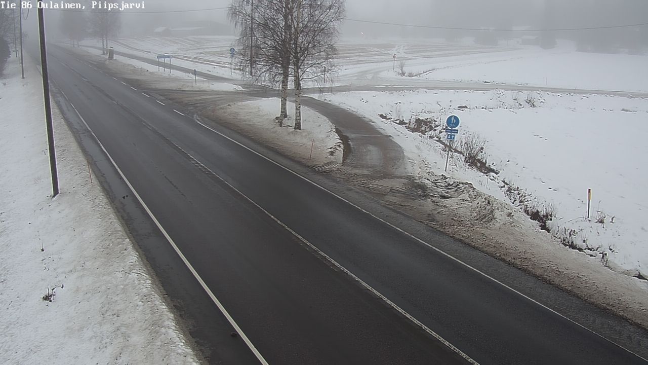 Weather Camera Image Road 86 Oulainen, Piipsjärvi, Oulainen, Pohjois-Pohjanmaa