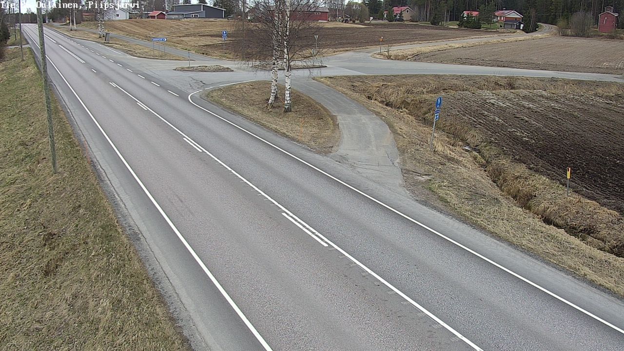 Weather Camera Image Väg 86 Oulais, Piipsjärvi, Oulainen, Pohjois-Pohjanmaa