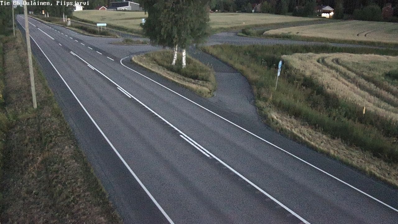 Kelikamerat Kuva Tie 86 Oulainen, Piipsjärvi, Oulainen, Pohjois-Pohjanmaa
