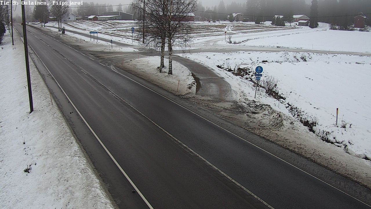Weather Camera Image Road 86 Oulainen, Piipsjärvi, Oulainen, Pohjois-Pohjanmaa