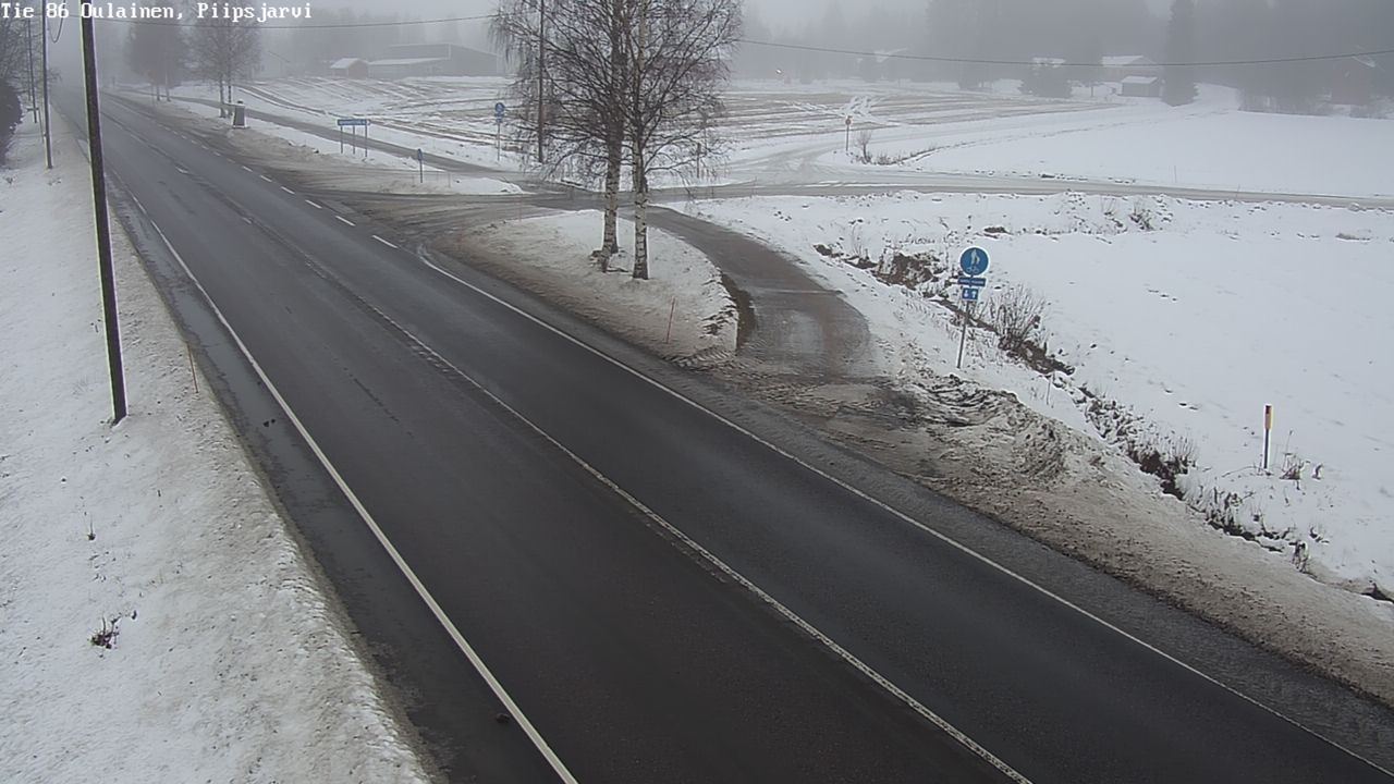 Weather Camera Image Road 86 Oulainen, Piipsjärvi, Oulainen, Pohjois-Pohjanmaa