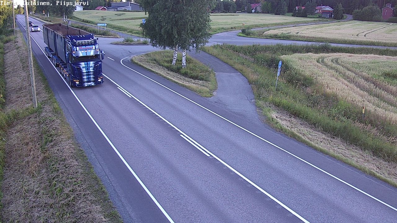 Kelikamerat Kuva Tie 86 Oulainen, Piipsjärvi, Oulainen, Pohjois-Pohjanmaa