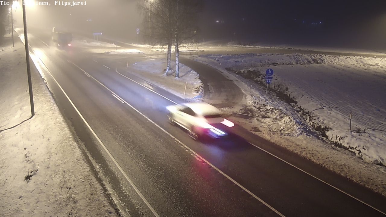 Weather Camera Image Väg 86 Oulais, Piipsjärvi, Oulainen, Pohjois-Pohjanmaa