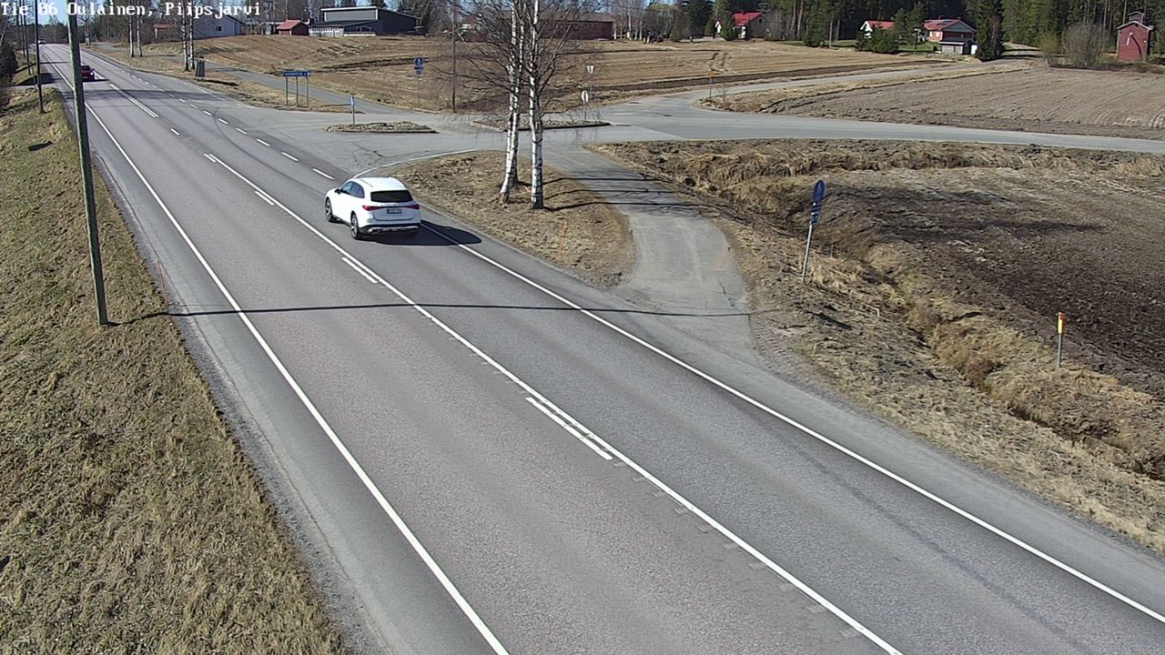 Weather Camera Image Road 86 Oulainen, Piipsjärvi, Oulainen, Pohjois-Pohjanmaa