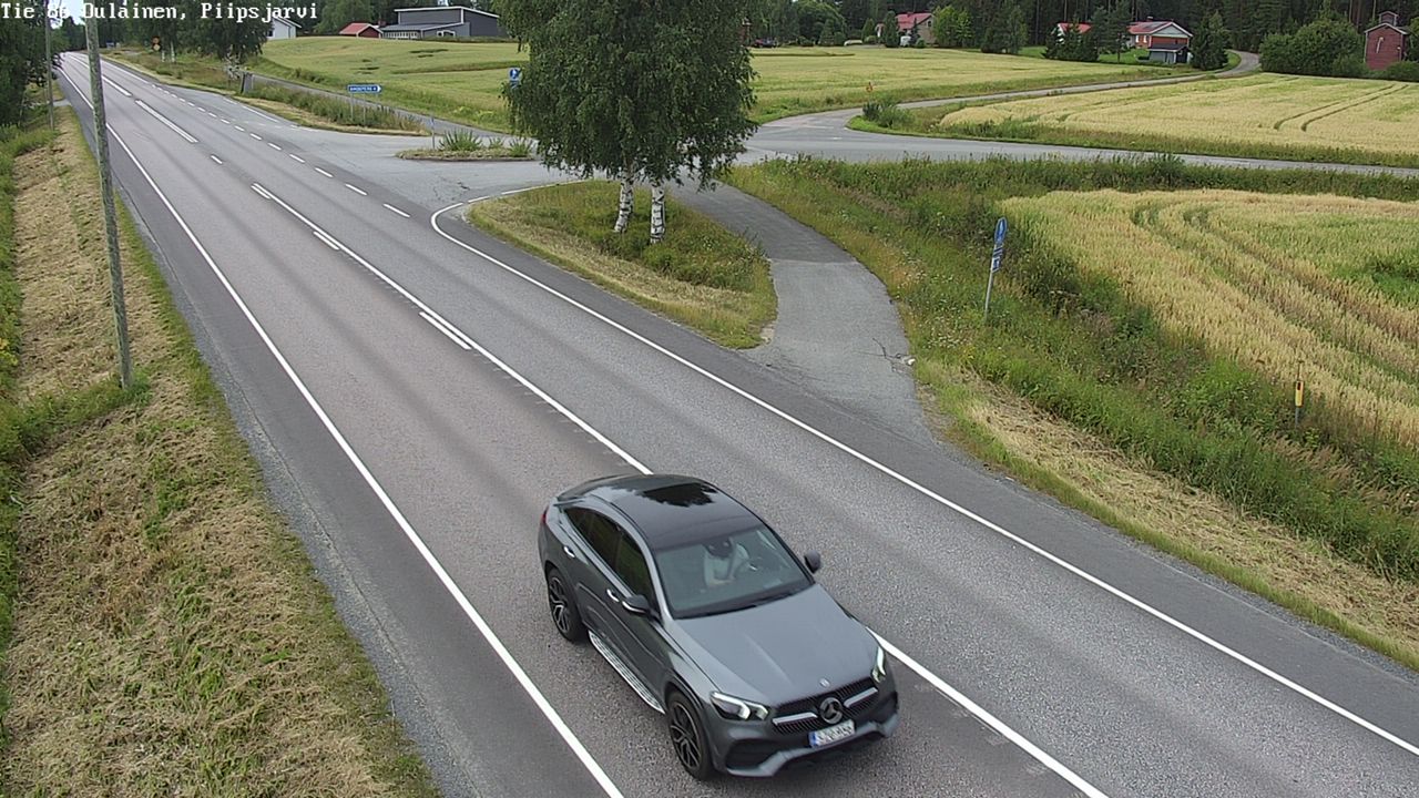 Weather Camera Image Road 86 Oulainen, Piipsjärvi, Oulainen, Pohjois-Pohjanmaa