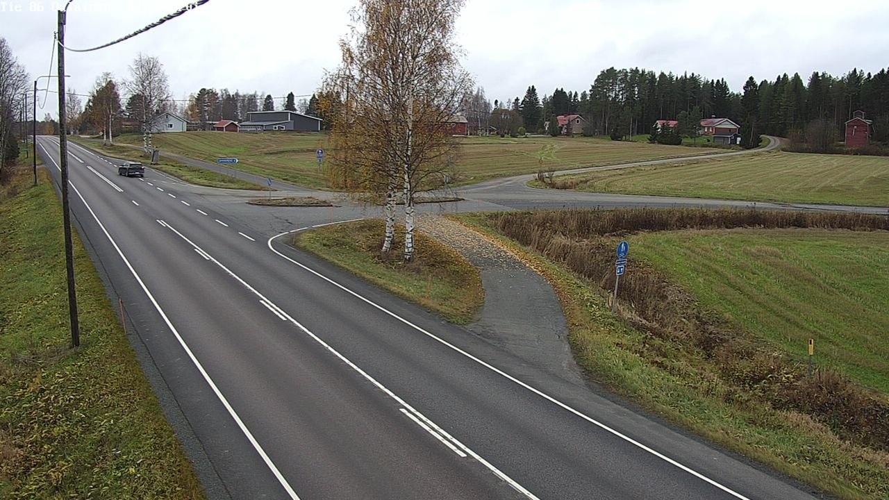 Kelikamerat Kuva Tie 86 Oulainen, Piipsjärvi, Oulainen, Pohjois-Pohjanmaa