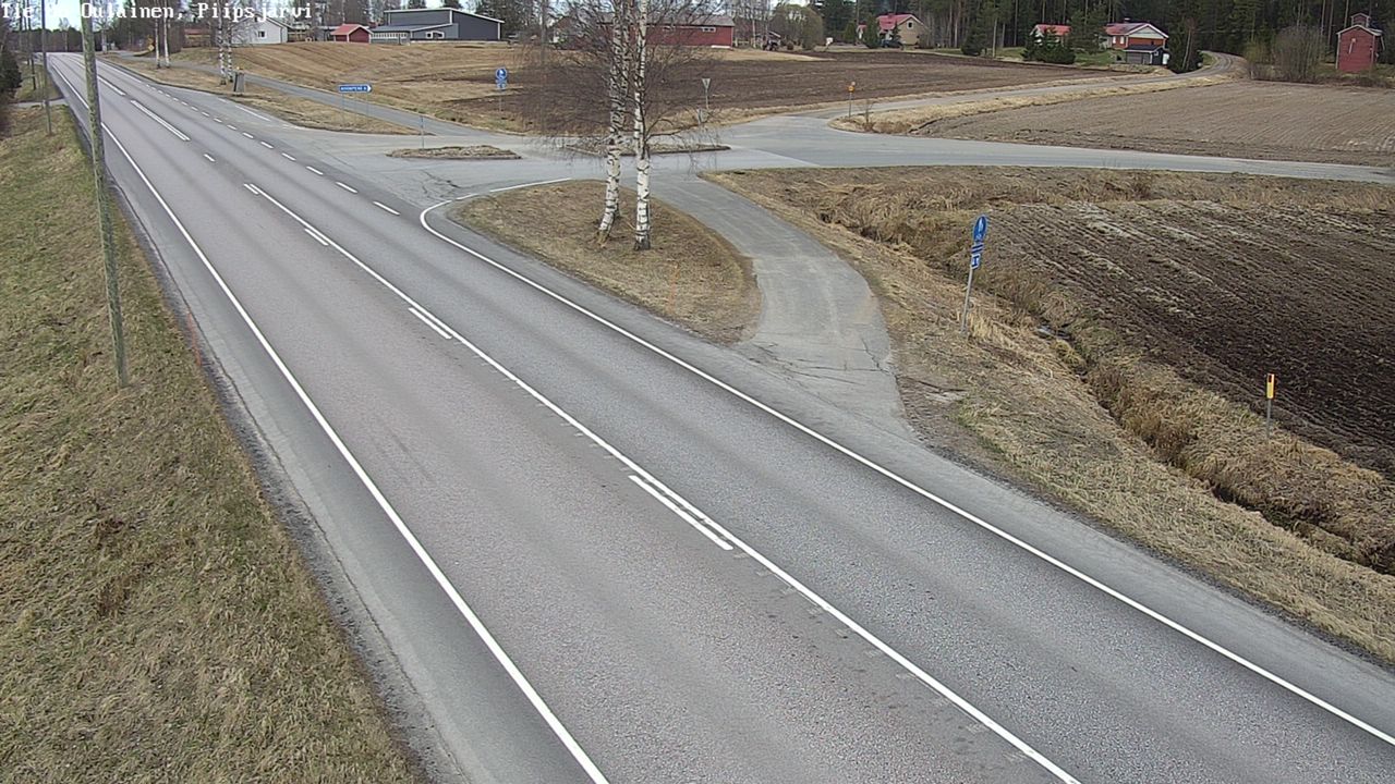 Weather Camera Image Väg 86 Oulais, Piipsjärvi, Oulainen, Pohjois-Pohjanmaa