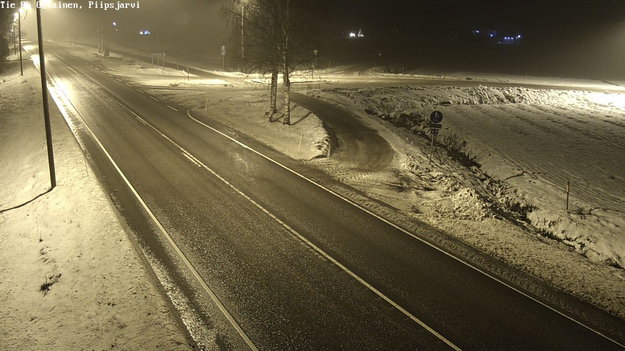 Weather Camera Image Väg 86 Oulais, Piipsjärvi, Oulainen, Pohjois-Pohjanmaa