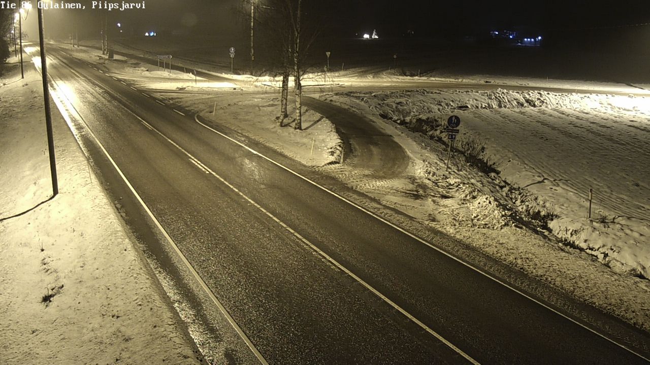Weather Camera Image Väg 86 Oulais, Piipsjärvi, Oulainen, Pohjois-Pohjanmaa