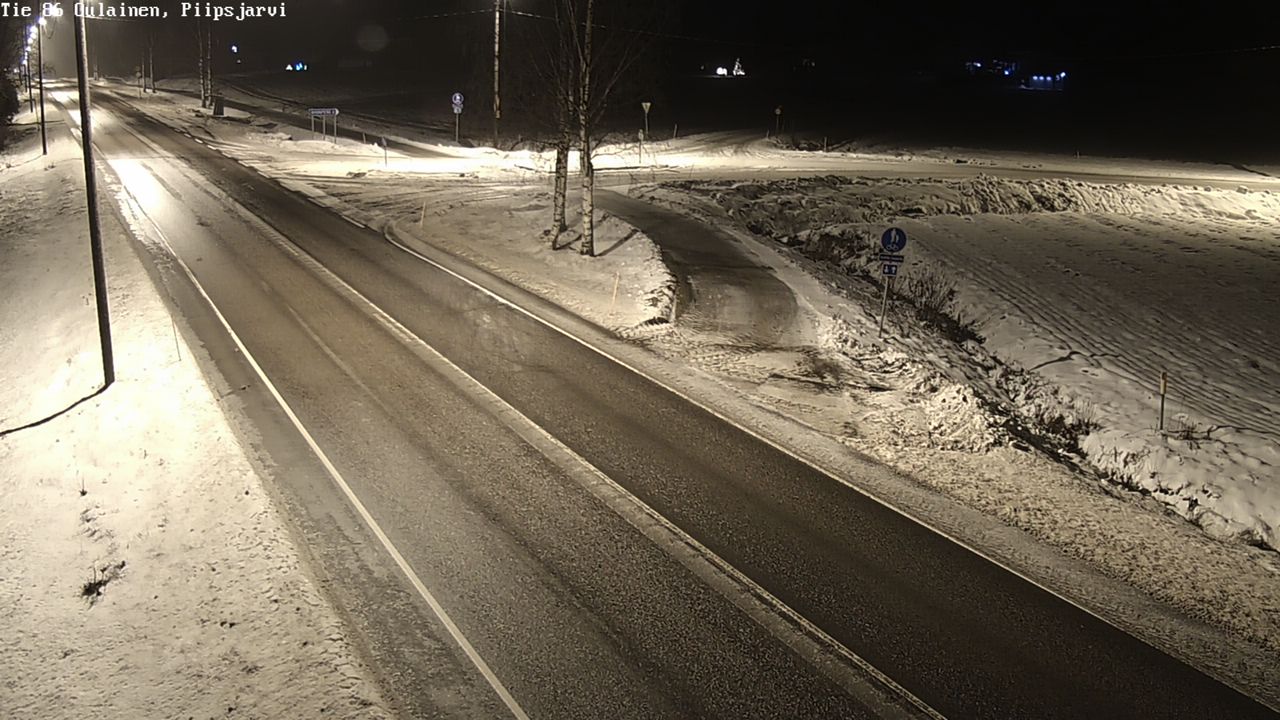 Weather Camera Image Road 86 Oulainen, Piipsjärvi, Oulainen, Pohjois-Pohjanmaa
