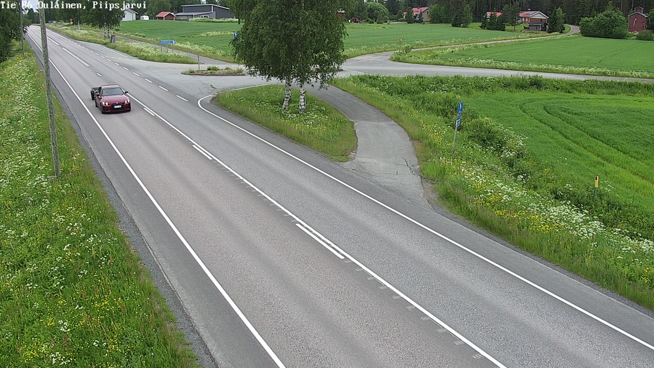 Kelikamerat Kuva Tie 86 Oulainen, Piipsjärvi, Oulainen, Pohjois-Pohjanmaa