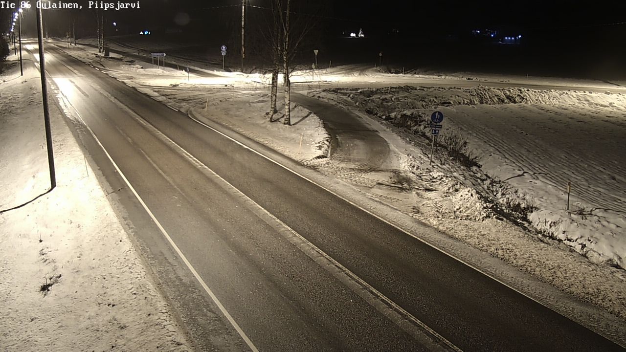 Weather Camera Image Road 86 Oulainen, Piipsjärvi, Oulainen, Pohjois-Pohjanmaa