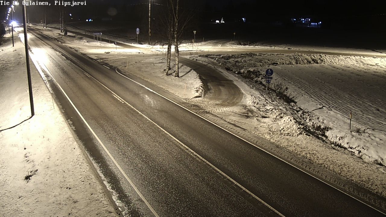 Weather Camera Image Väg 86 Oulais, Piipsjärvi, Oulainen, Pohjois-Pohjanmaa