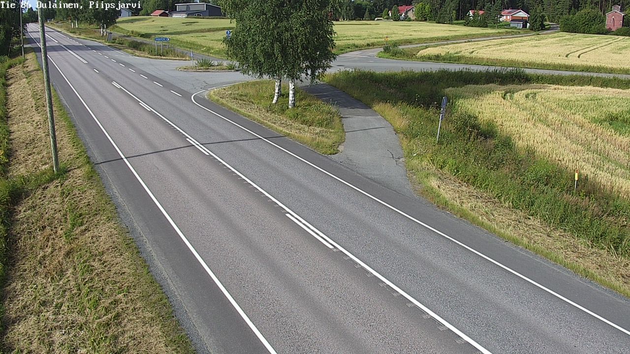 Weather Camera Image Road 86 Oulainen, Piipsjärvi, Oulainen, Pohjois-Pohjanmaa