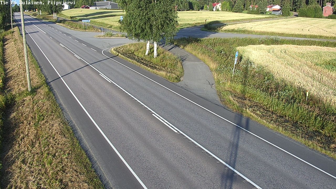 Weather Camera Image Road 86 Oulainen, Piipsjärvi, Oulainen, Pohjois-Pohjanmaa