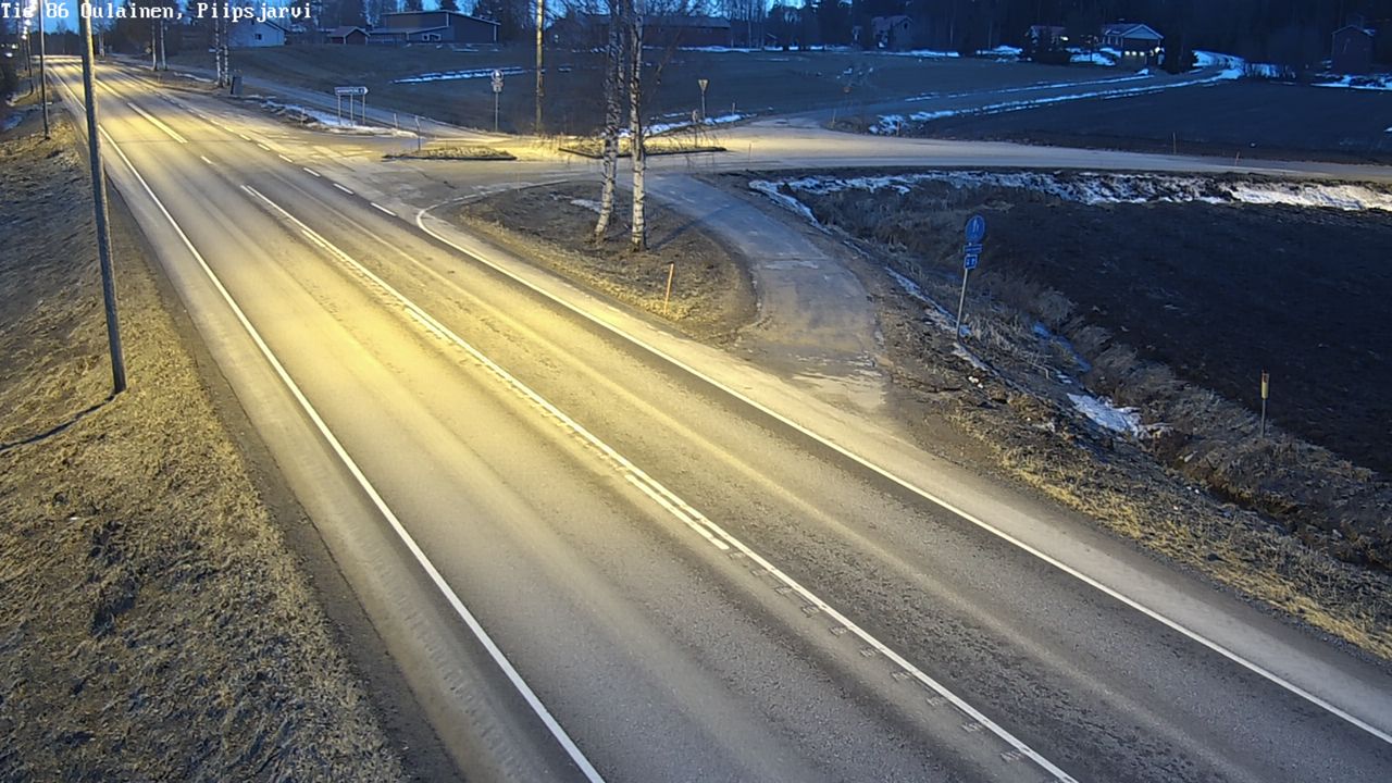 Weather Camera Image Road 86 Oulainen, Piipsjärvi, Oulainen, Pohjois-Pohjanmaa
