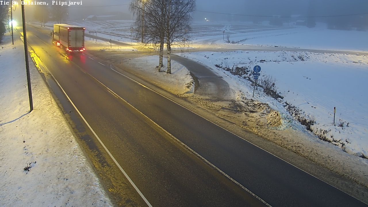 Weather Camera Image Road 86 Oulainen, Piipsjärvi, Oulainen, Pohjois-Pohjanmaa