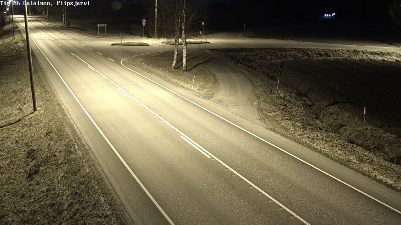 Weather Camera Image Road 86 Oulainen, Piipsjärvi, Oulainen, Pohjois-Pohjanmaa