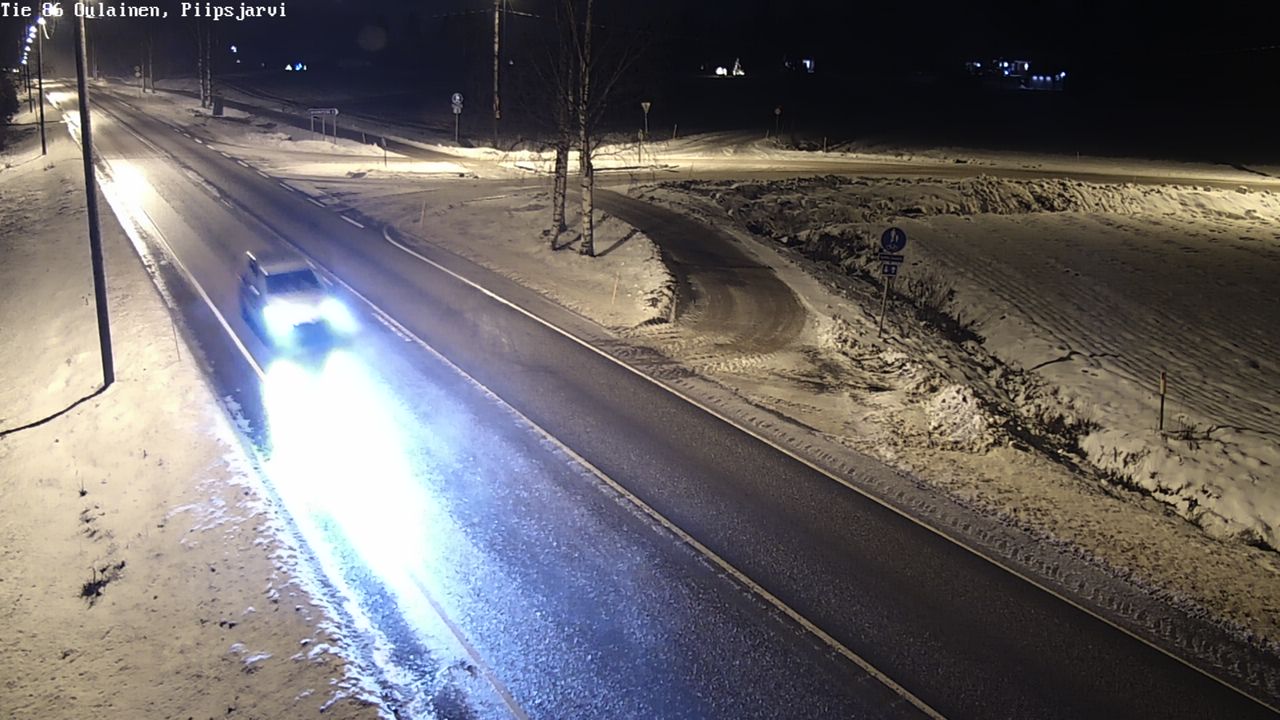 Weather Camera Image Väg 86 Oulais, Piipsjärvi, Oulainen, Pohjois-Pohjanmaa