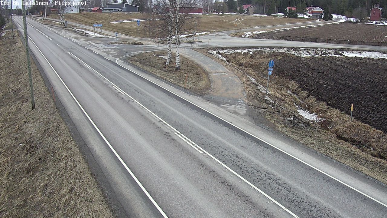 Weather Camera Image Road 86 Oulainen, Piipsjärvi, Oulainen, Pohjois-Pohjanmaa