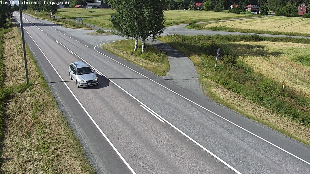 Kelikamerat Kuva Tie 86 Oulainen, Piipsjärvi, Oulainen, Pohjois-Pohjanmaa