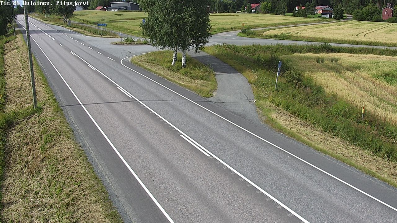 Weather Camera Image Road 86 Oulainen, Piipsjärvi, Oulainen, Pohjois-Pohjanmaa