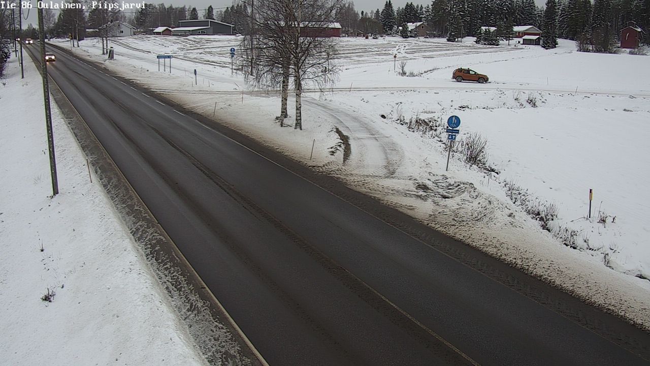 Kelikamerat Kuva Tie 86 Oulainen, Piipsjärvi, Oulainen, Pohjois-Pohjanmaa