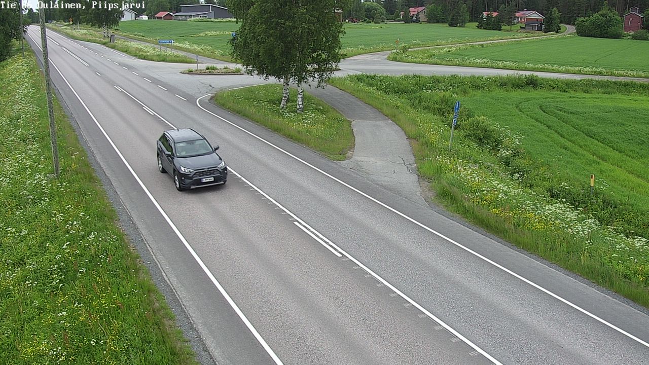 Kelikamerat Kuva Tie 86 Oulainen, Piipsjärvi, Oulainen, Pohjois-Pohjanmaa