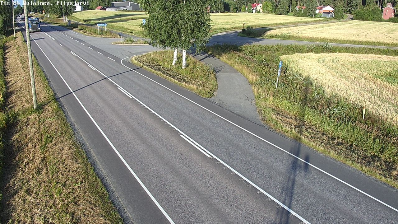 Weather Camera Image Road 86 Oulainen, Piipsjärvi, Oulainen, Pohjois-Pohjanmaa