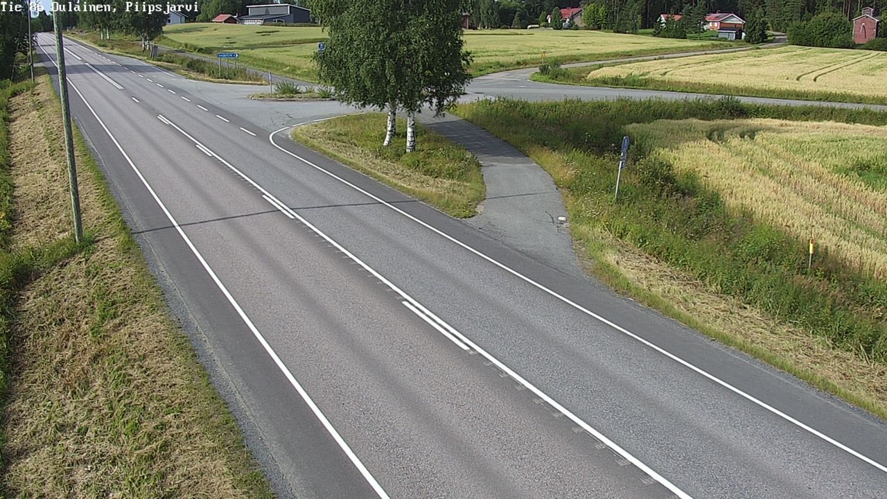 Weather Camera Image Road 86 Oulainen, Piipsjärvi, Oulainen, Pohjois-Pohjanmaa