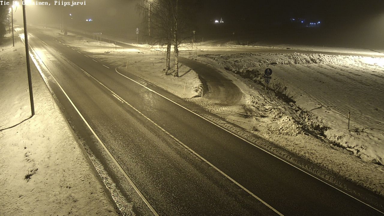 Weather Camera Image Väg 86 Oulais, Piipsjärvi, Oulainen, Pohjois-Pohjanmaa