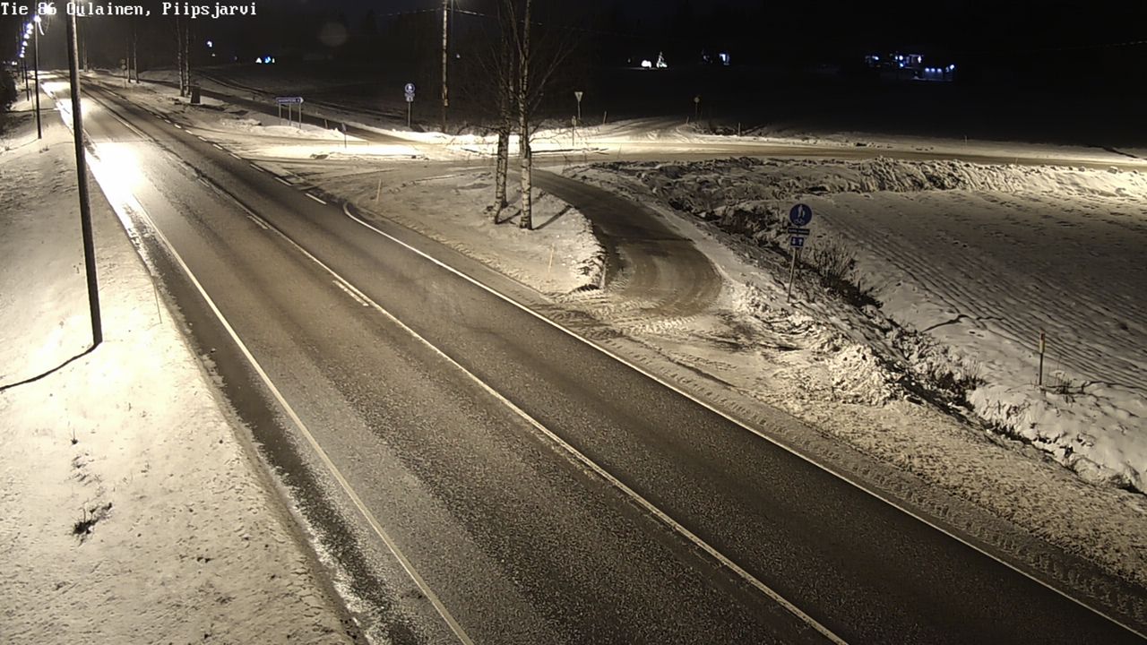 Weather Camera Image Väg 86 Oulais, Piipsjärvi, Oulainen, Pohjois-Pohjanmaa