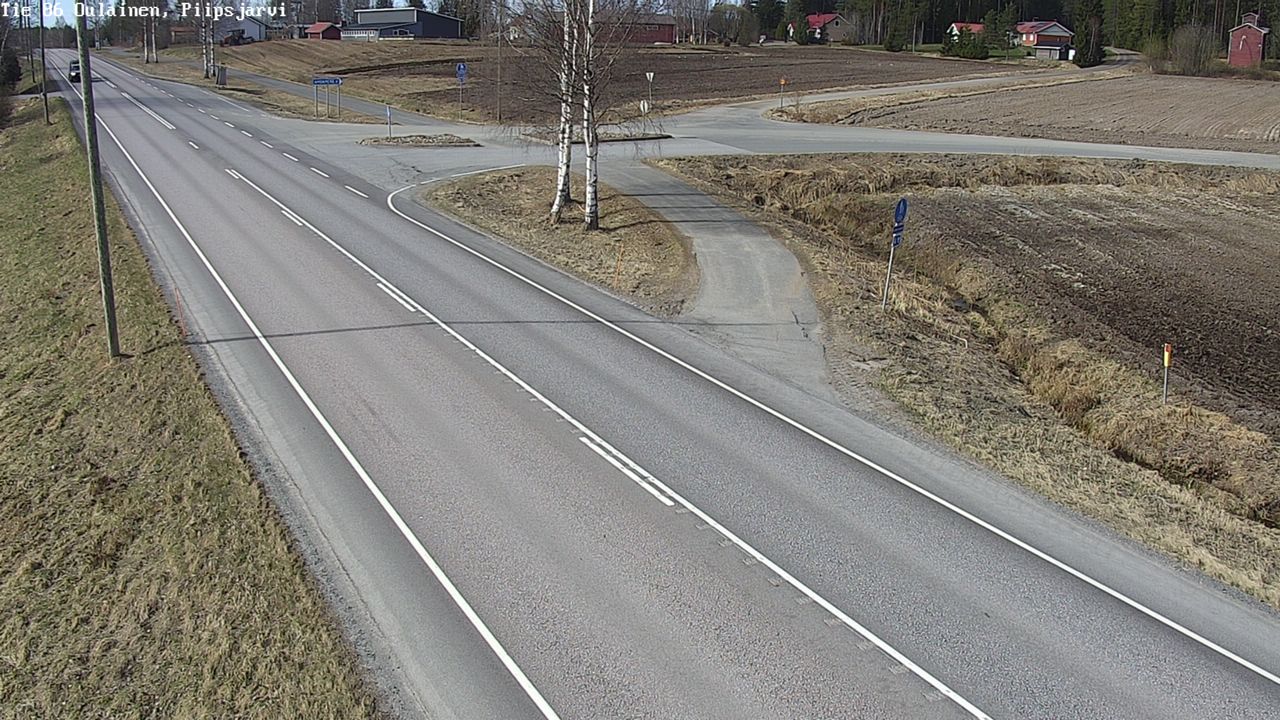 Kelikamerat Kuva Tie 86 Oulainen, Piipsjärvi, Oulainen, Pohjois-Pohjanmaa
