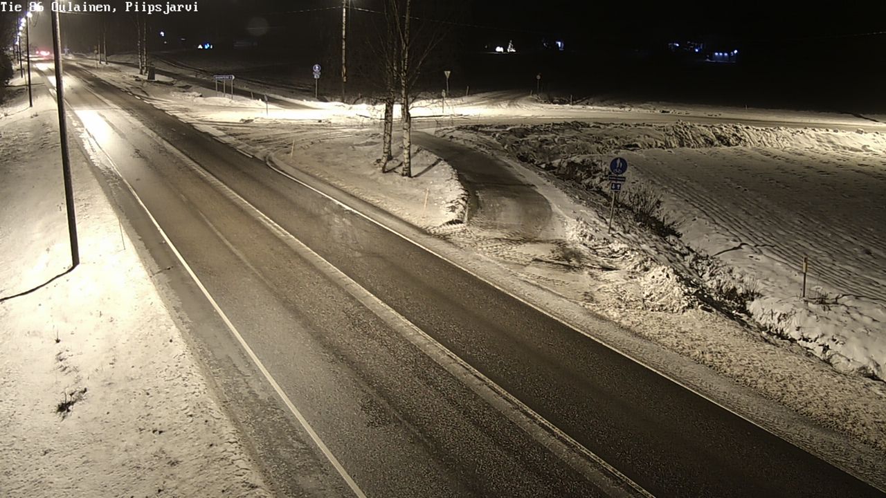 Weather Camera Image Road 86 Oulainen, Piipsjärvi, Oulainen, Pohjois-Pohjanmaa