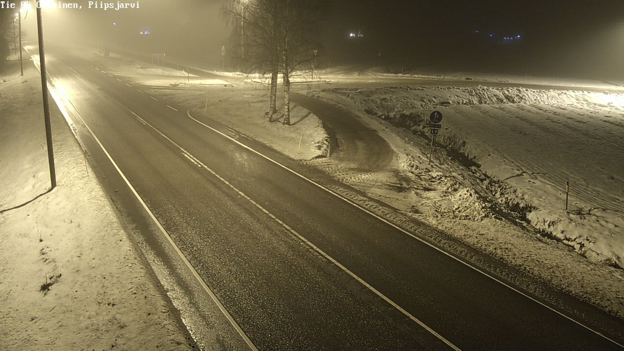 Weather Camera Image Väg 86 Oulais, Piipsjärvi, Oulainen, Pohjois-Pohjanmaa