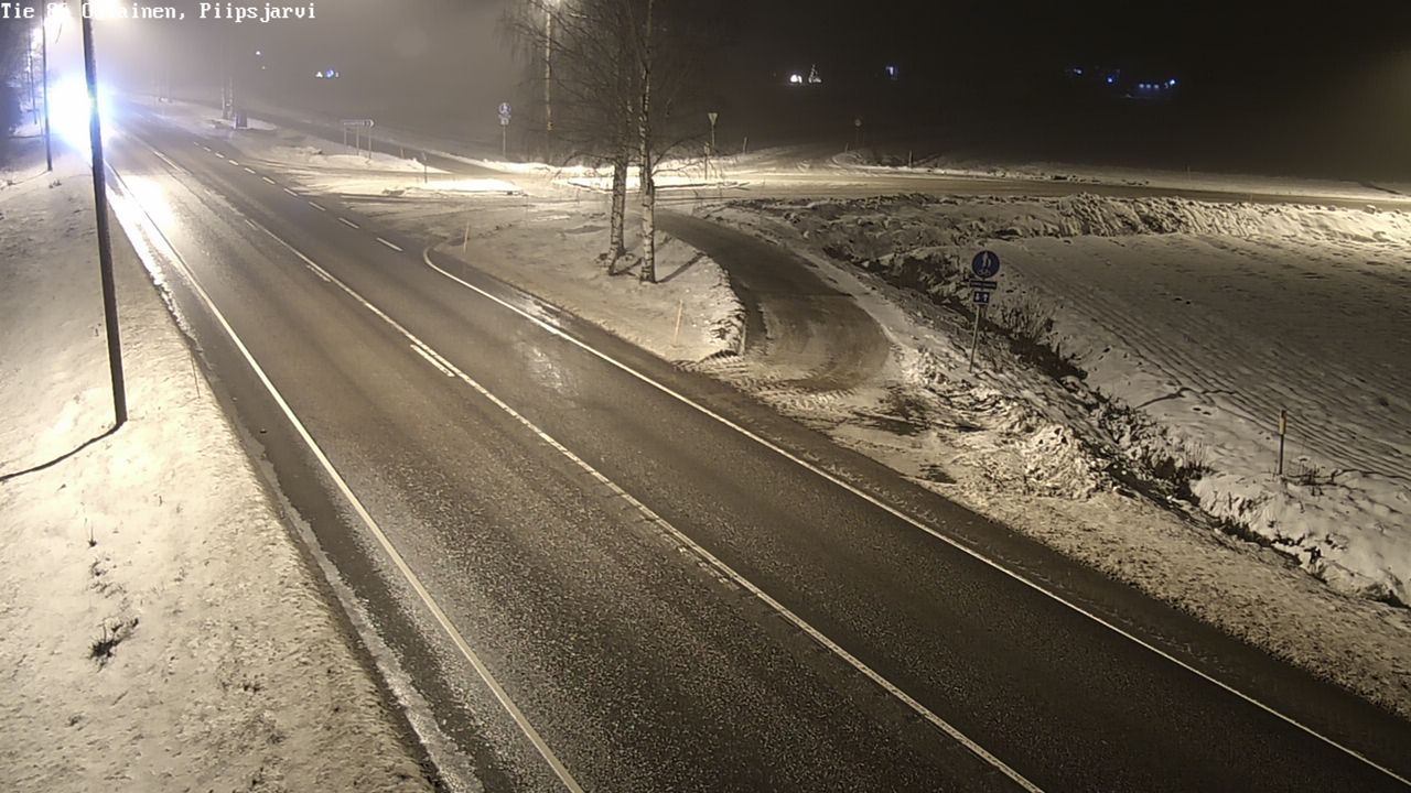 Weather Camera Image Väg 86 Oulais, Piipsjärvi, Oulainen, Pohjois-Pohjanmaa