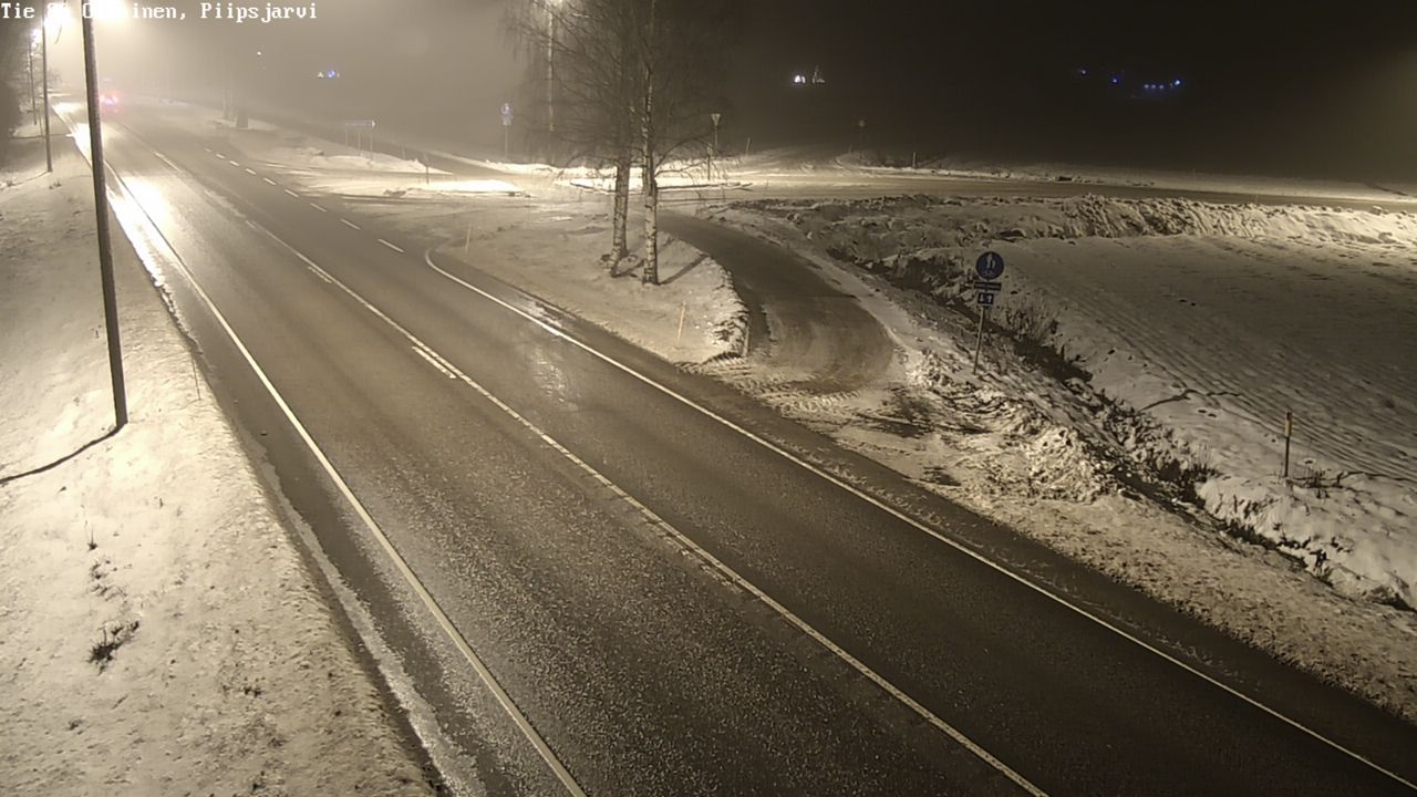 Weather Camera Image Väg 86 Oulais, Piipsjärvi, Oulainen, Pohjois-Pohjanmaa