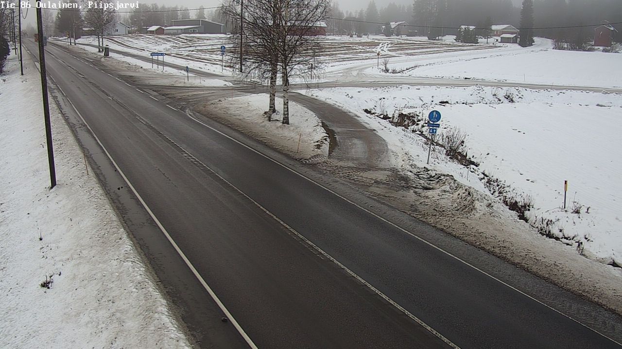 Weather Camera Image Road 86 Oulainen, Piipsjärvi, Oulainen, Pohjois-Pohjanmaa