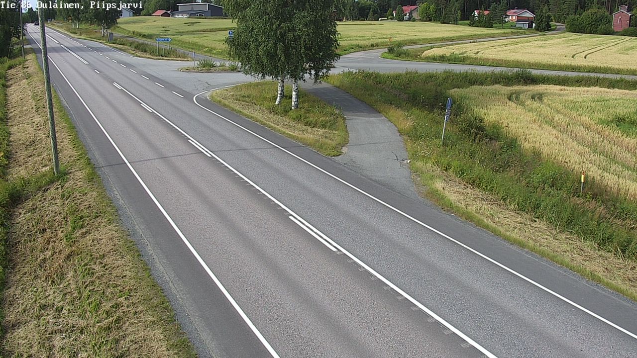 Weather Camera Image Road 86 Oulainen, Piipsjärvi, Oulainen, Pohjois-Pohjanmaa