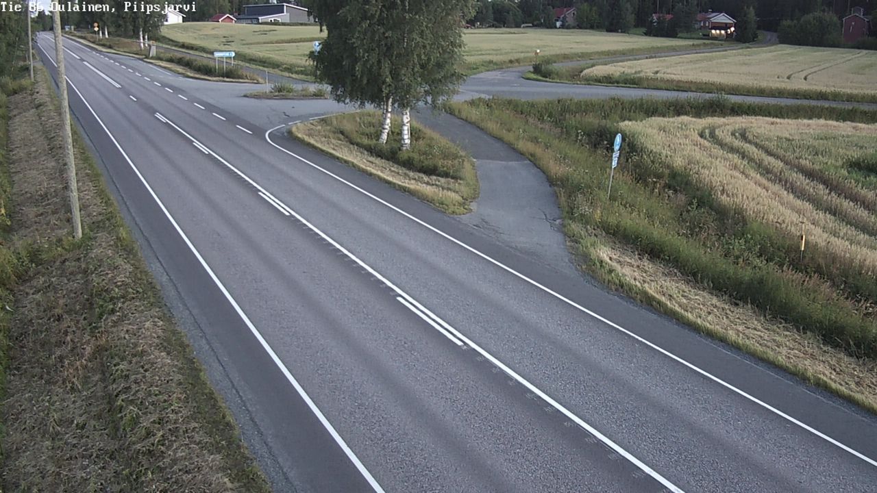 Kelikamerat Kuva Tie 86 Oulainen, Piipsjärvi, Oulainen, Pohjois-Pohjanmaa