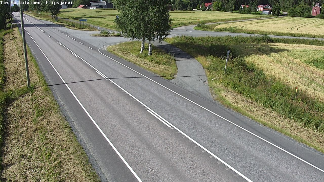 Kelikamerat Kuva Tie 86 Oulainen, Piipsjärvi, Oulainen, Pohjois-Pohjanmaa