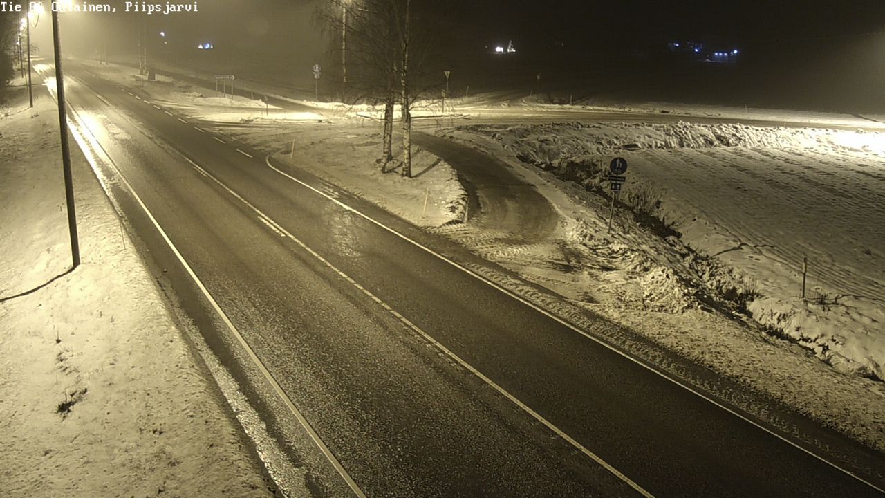 Weather Camera Image Väg 86 Oulais, Piipsjärvi, Oulainen, Pohjois-Pohjanmaa