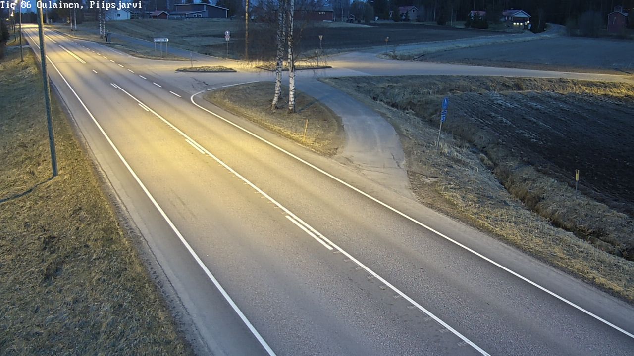 Weather Camera Image Road 86 Oulainen, Piipsjärvi, Oulainen, Pohjois-Pohjanmaa