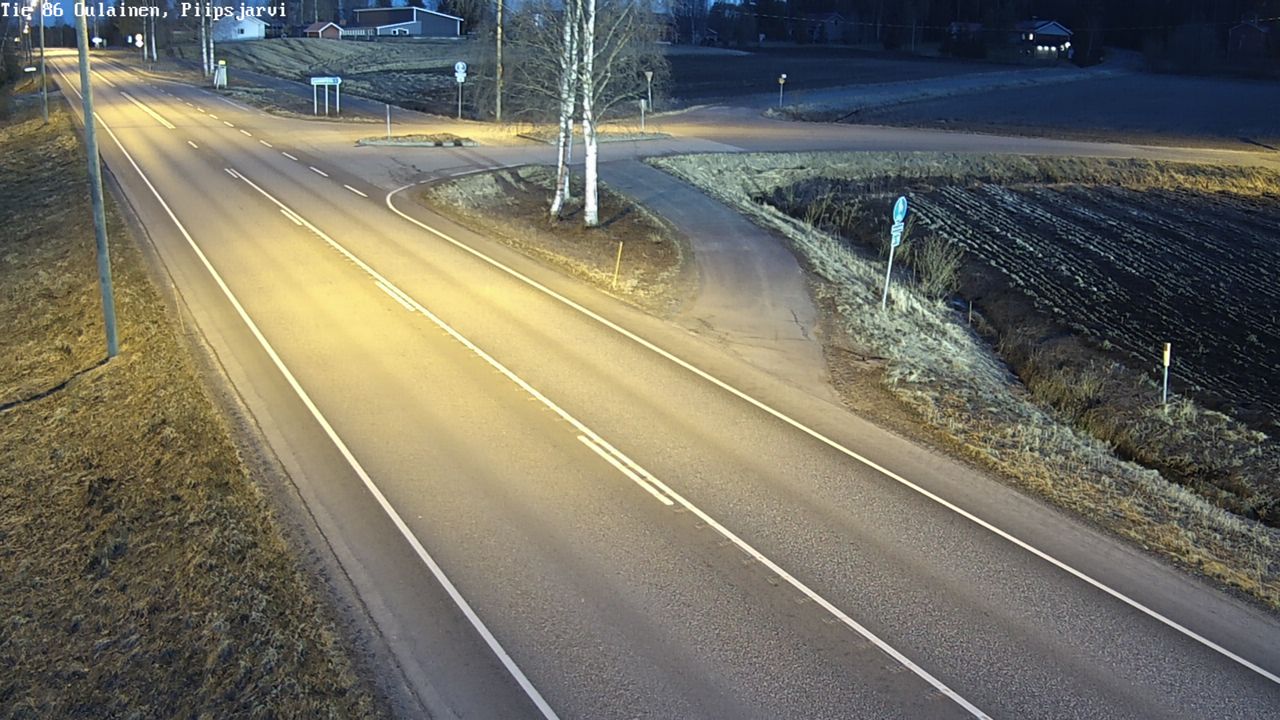 Weather Camera Image Road 86 Oulainen, Piipsjärvi, Oulainen, Pohjois-Pohjanmaa