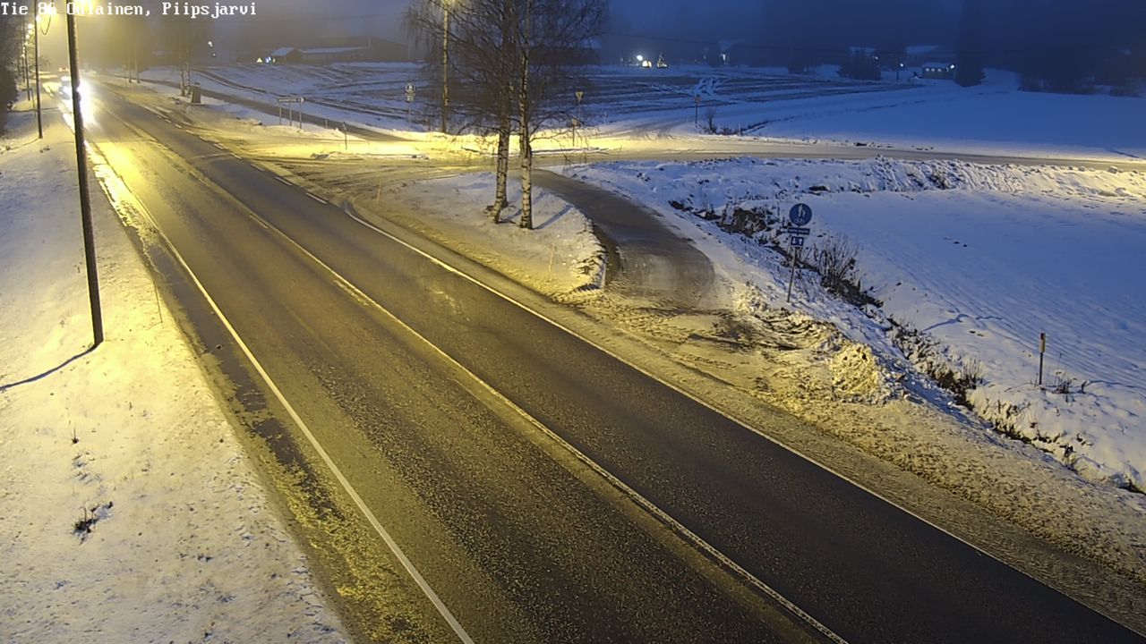 Weather Camera Image Road 86 Oulainen, Piipsjärvi, Oulainen, Pohjois-Pohjanmaa